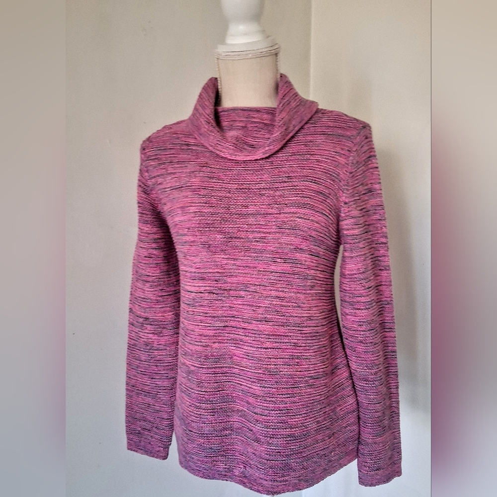 NWTs, Cozy Sweater in Magenta/Heathered Pink Color - J.Jill - PS